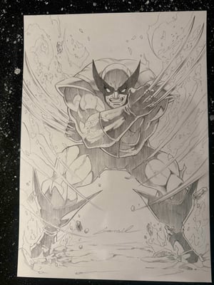 Image of Original Art Published Cover: Wolverine #5 Godtail Variant // Thikyo Godtail 