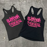 OFFICIAL GLAMOUR PUNKS PINK LOGO WOMENS TANK TOP