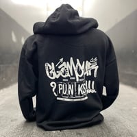 OFFICIAL GLAMOUR PUNKS WHITE LOGO ZIP HOODIE