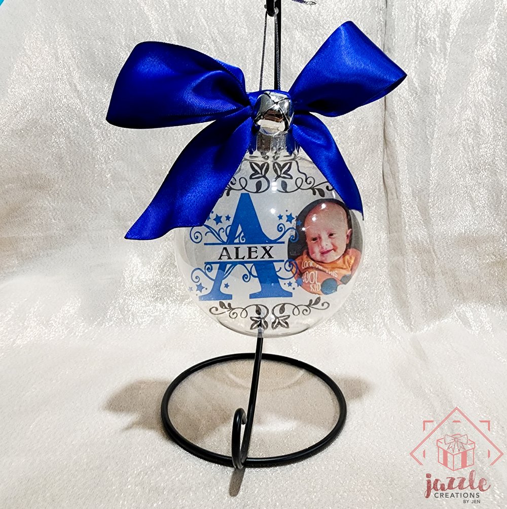 Image of Monogram Initial with Photo Baubles