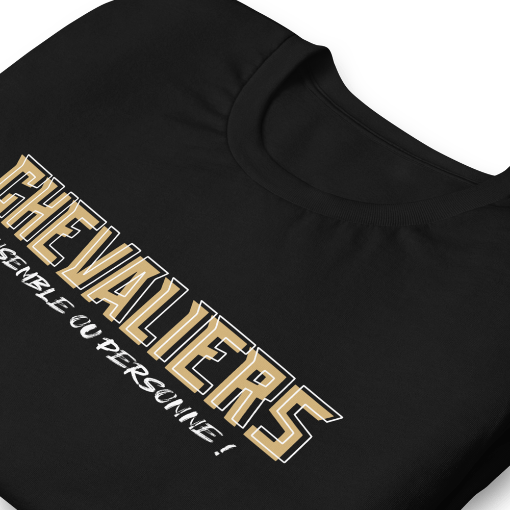 T-Shirt Unisex Noir "Ensemble ou Personne !"