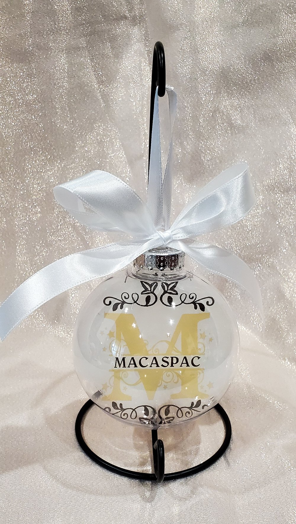 Image of Monogram Initial with Photo Baubles