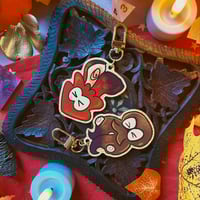 Image 2 of ✸squid and octo wooden keychains✸