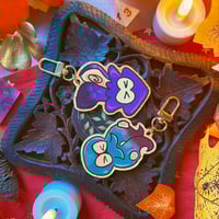 Image 3 of ✸squid and octo wooden keychains✸