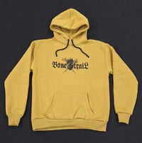 Image 1 of Bone Trail Logo 2 -Mustard Hoodie - Bone Trail Apparel