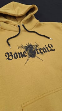 Image 2 of Bone Trail Logo 2 -Mustard Hoodie - Bone Trail Apparel