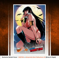 Image 2 of Original Art Published Cover: Vampirella: Dark Reflections #5 NYCC Exclusive // Thikyo Godtail 