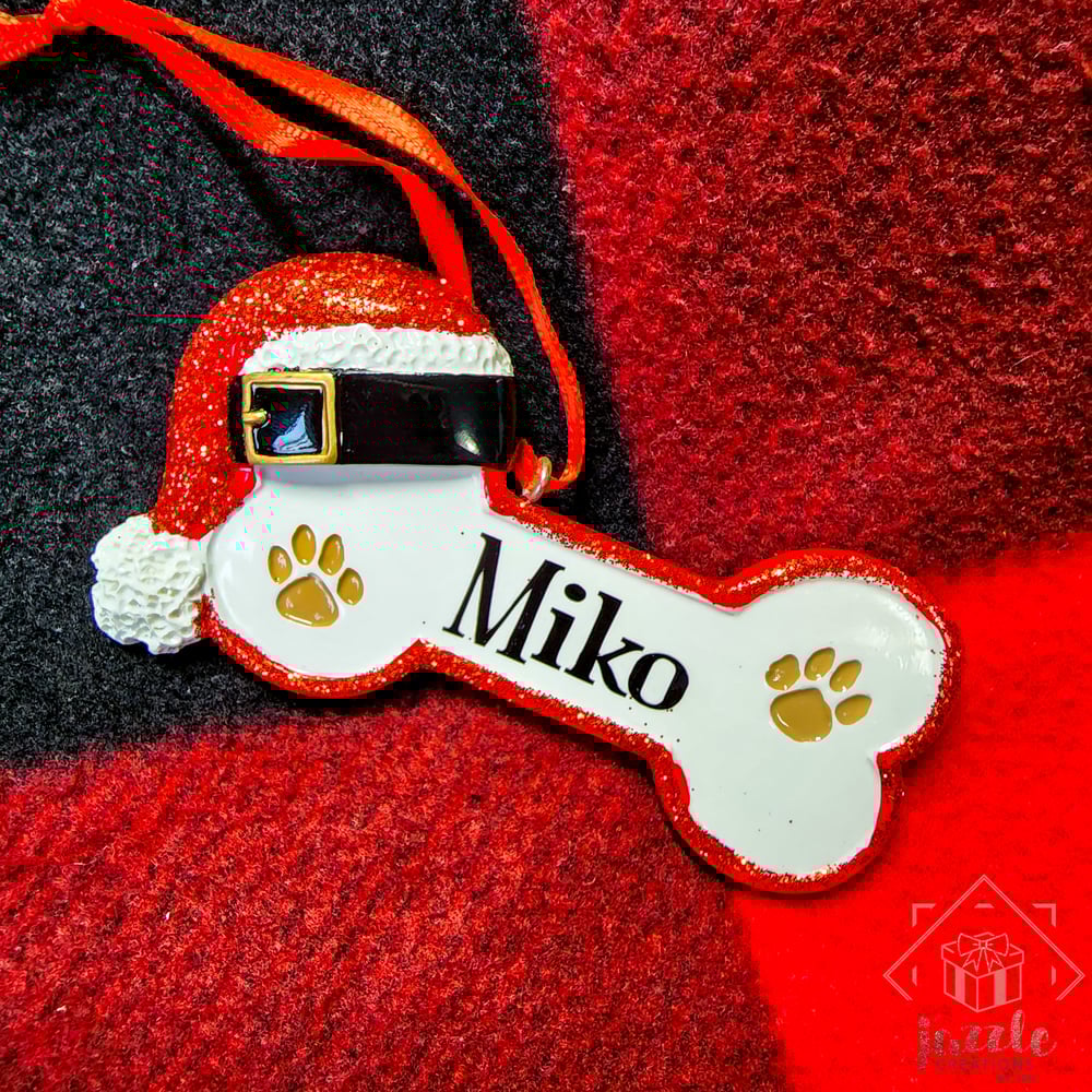 Image of Dog Bone Christmas Ornaments