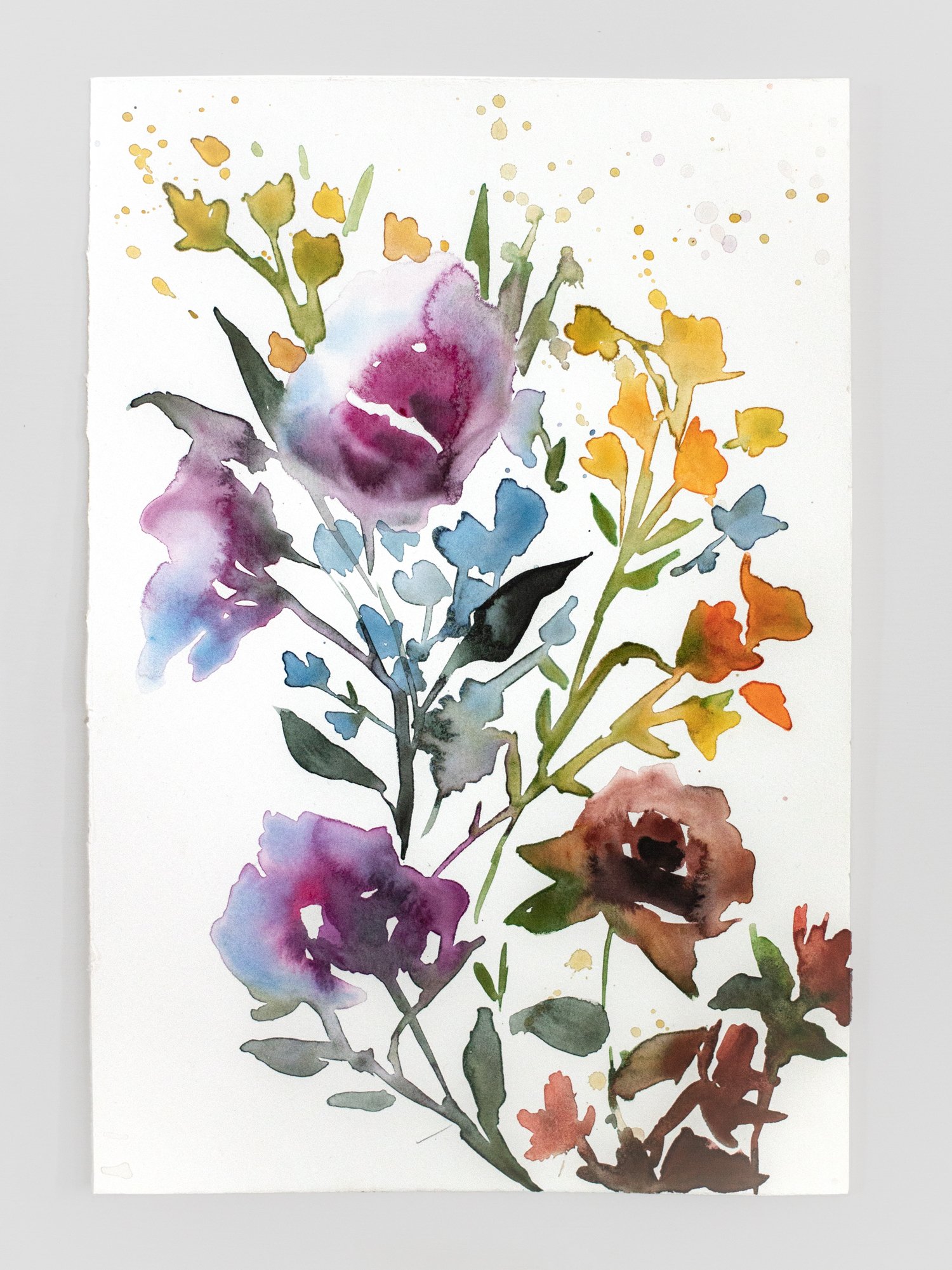 Agnes-Cecile flowers study (19x28 cm)