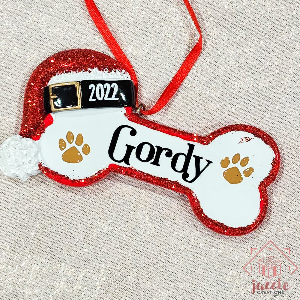 Image of Dog Bone Christmas Ornaments