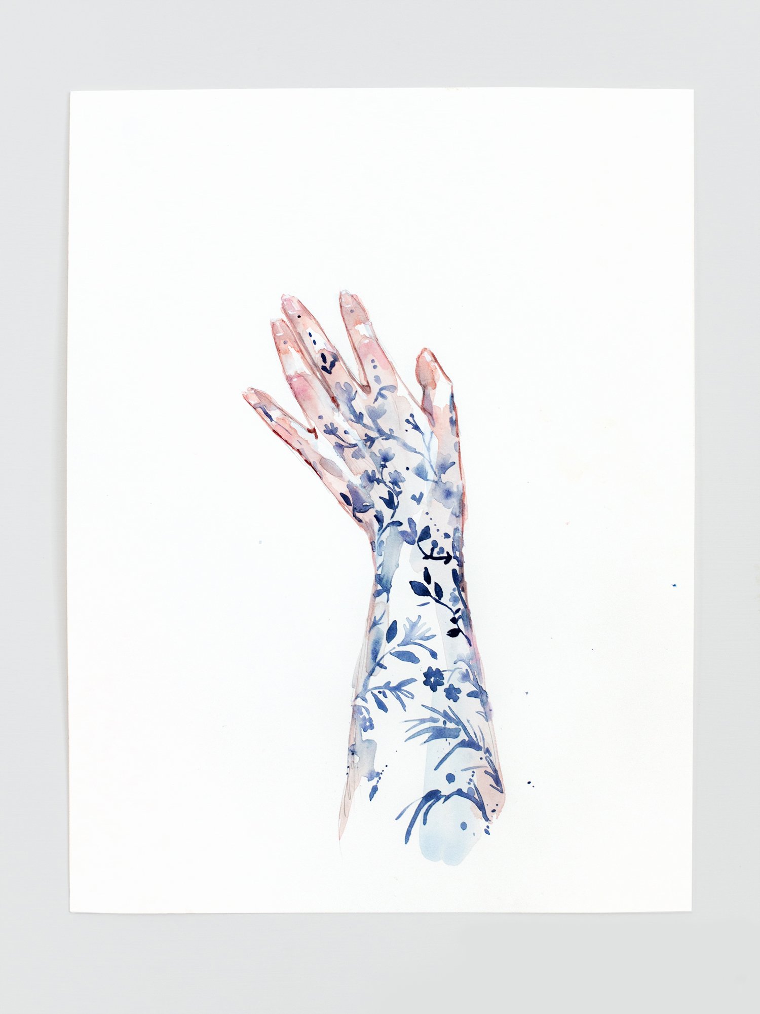 Agnes-Cecile porcelain hand sketch (29x38 cm)