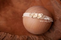 Image 2 of Rose headband ivory