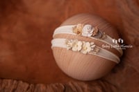 Image 1 of Rose headband ivory