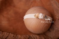 Image 3 of Rose headband ivory