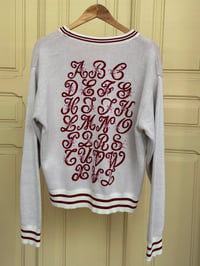 Image 2 of ALPHABET JACQUARD SWEATER