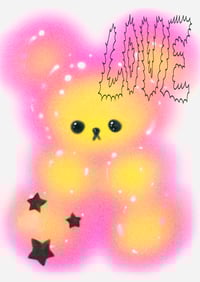 Image 1 of LOVE BEAR RISOGRAPHY