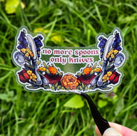 No More Spoons - Sticker