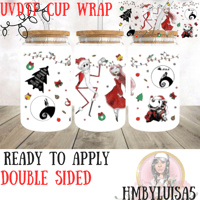 Image 1 of Dancing Jack and Sally UVDTF cup wrap