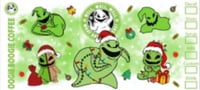 Image 2 of Festive Oogie Boogie Double Sided UVDTF cup wrap 