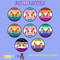 Image 2 of Fox Pride Sticker (Customize your own!)