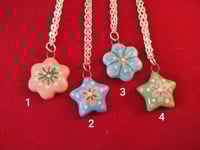 Sweet Flower and Star Necklace 
