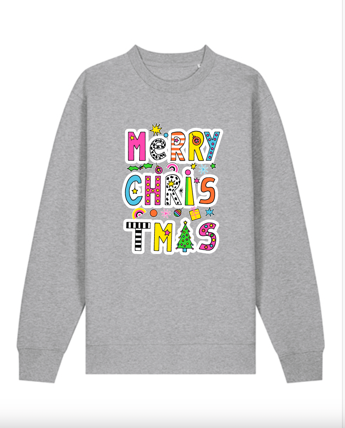 Image of Grey Merry Christmas Sweatshirt