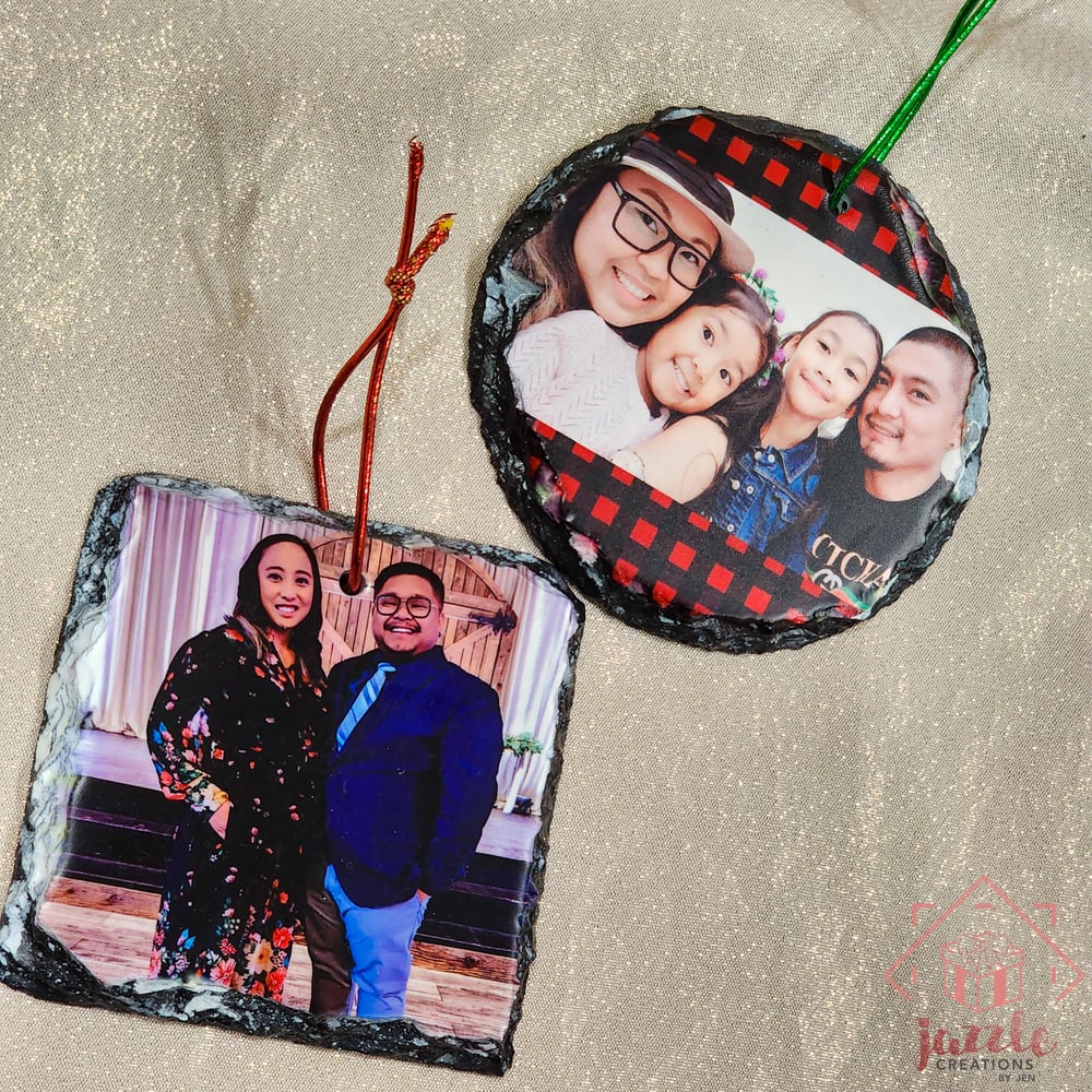 Image of Photo Rock Slate Ornament