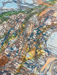 Image 5 of Hand Marbled National Geographic Map - No.5 - Europe 