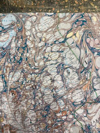 Image 8 of Hand Marbled National Geographic Map - No.5 - Europe 