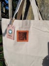 Tote bags with patches