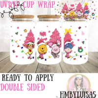 Image 1 of Pooh and friends Holiday UVDTF cup wrap 