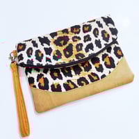 Image of Animal Print Wristlet Handbag