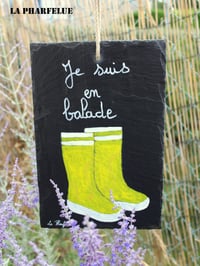 Image 2 of Ardoise à message-Bottes de pluie