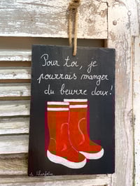 Image 3 of Ardoise à message-Bottes de pluie