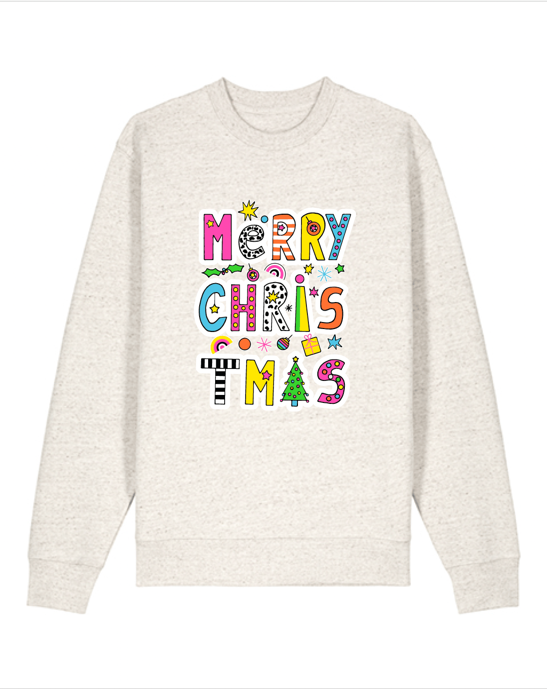 Image of Kids Eco Heather ' Merry Christmas ' sweatshirt