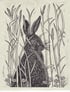 Hare Lino Print Image 2