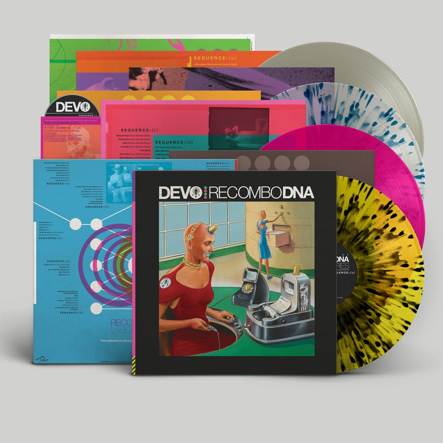 Image of <h4>DEVO</h4><h5>Recombo DNA 4xLP + 3”CD</h5><h6>Conscious Mutation Vinyl</h6>