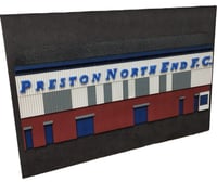 Image 2 of Painted Preston NE Old West Stand Façade Wooden Wall Hanging Art