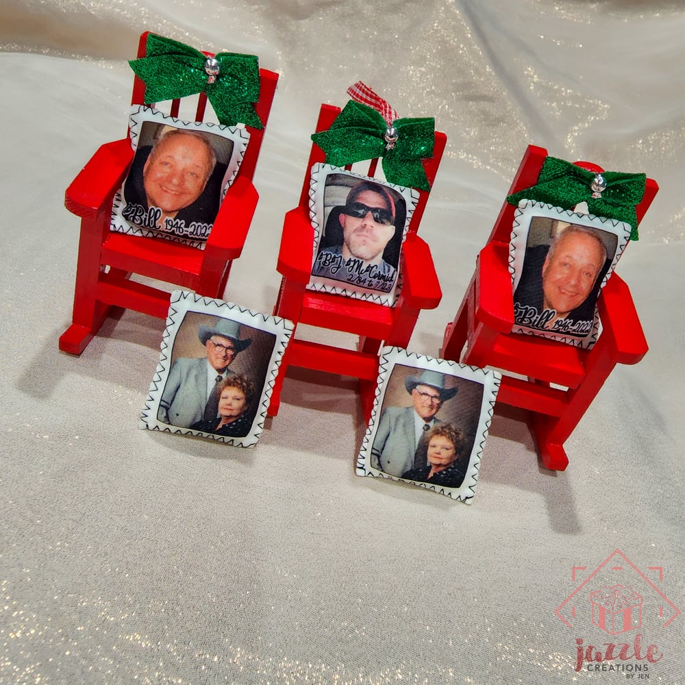 Image of Christmas in Heaven Memorial Rocking Chair Ornament