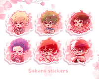 Image 5 of MHA Sakura charms and stickers