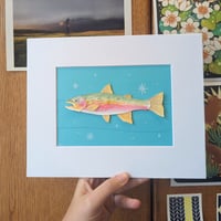 Image 1 of Cut Paper Rainbow Trout