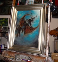 Image 3 of "Ice Lance" original Alpha oil painting from "Sorcery: Contested Realm"