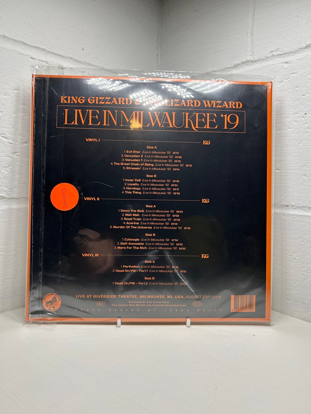Image of King Gizzard & The Lizard Wizard Live In Milwaukee '19 - SEALED