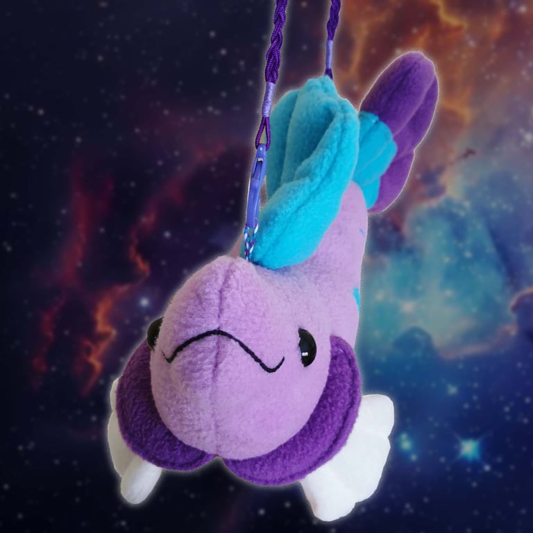 Betta Fish Handmade Plush Bag Image 2