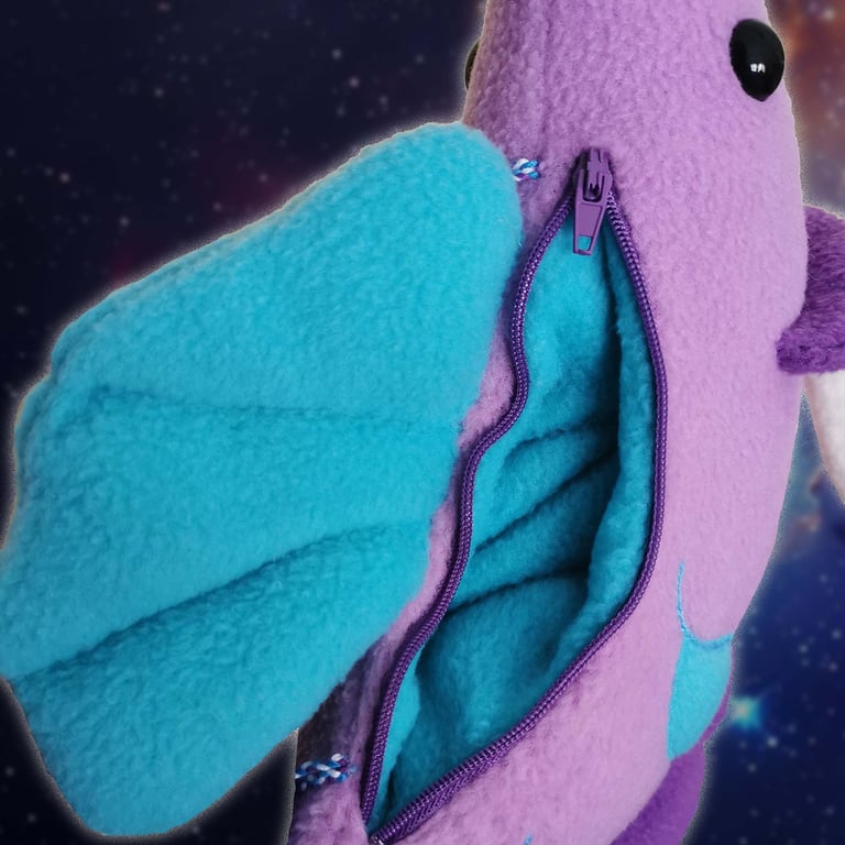 Betta Fish Handmade Plush Bag Image 3