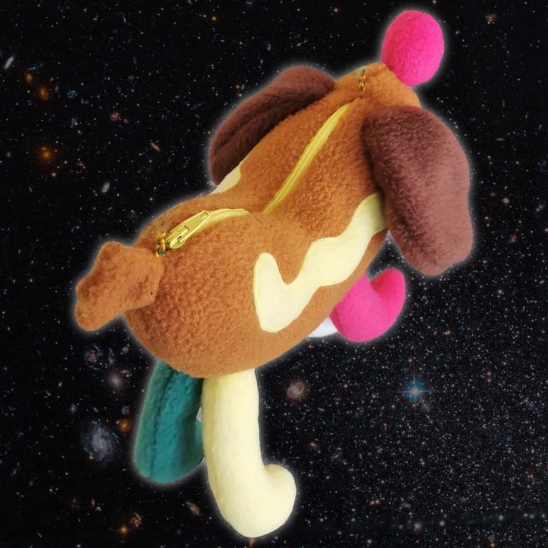 Hot Dog Handsewn Plush Bag Image 2