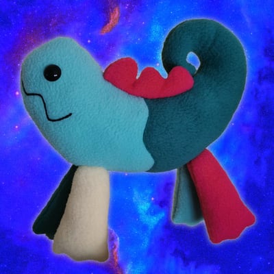 Image of Lizard Handsewn Plush Bag