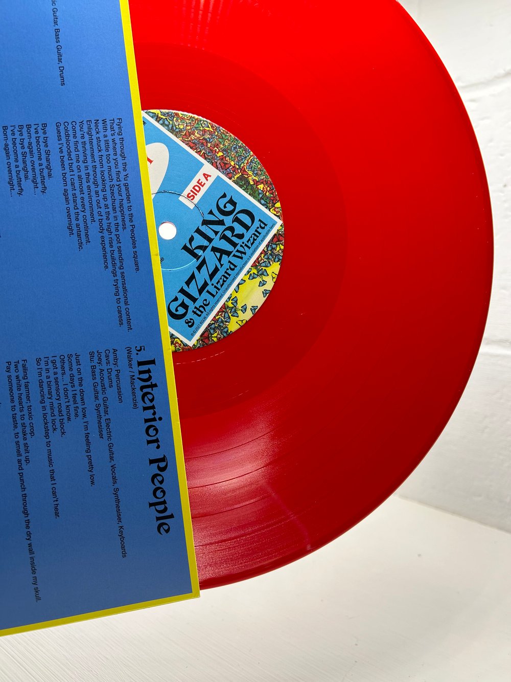 Image of King Gizzard and the Lizard Wizard - Caterpillar Red Wax - Butterfly 3000 (ENGLISH) Vinyl