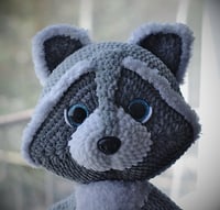 Image 1 of Big Cute Crochet Racoon
