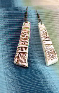 Image 1 of Mist Green Stick Earrings